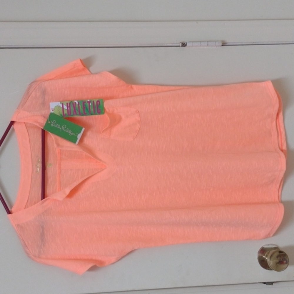 SOLD on MERCARI NWT Lilly Pulitzer Luxletic Brodie Tee Shirt